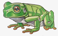 青蛙的科技机械青蛙矢量图高清图片