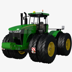 绿色农用机械八轮绿色大型农用拖拉机高清图片