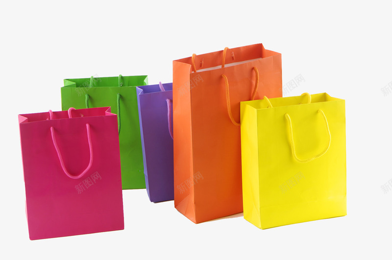 五颜六色的购物袋png免抠素材_新图网 https://ixintu.com 彩色购物袋 手提袋 疯狂购物节 礼品 礼物袋 纸袋子 袋子 购物 购物袋 逛街