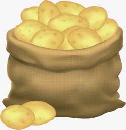 卡通麻袋土豆矢量图高清图片