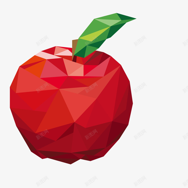 创意立体红苹果png免抠素材_新图网 https://ixintu.com 创意 卡通 商务 彩色手绘 扁平 立体 红苹果