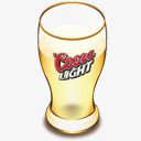 银子弹啤酒啤酒玻璃Beericon图标png_新图网 https://ixintu.com Coors beer glass 啤酒 玻璃 银子弹啤酒