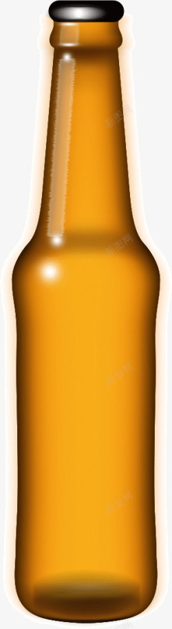 棕色啤酒瓶素材