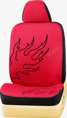 红色炫酷花纹转椅素材