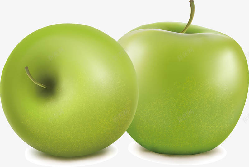 水果之绿苹果片矢量图ai免抠素材_新图网 https://ixintu.com 水果图片 水果苹果 苹果图片 苹果水果 矢量图