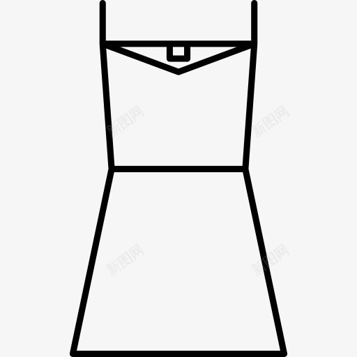 服装轮廓图标png_新图网 https://ixintu.com 女性 时尚 服饰 概述 洋装 衣服抚摸 轮廓
