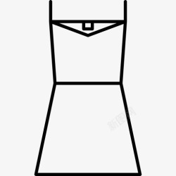 女性的衣服抚摸服装轮廓图标高清图片