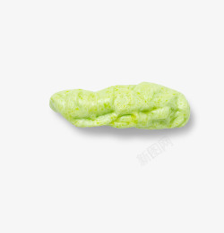 被嚼过的绿色的嚼过的口香糖高清图片