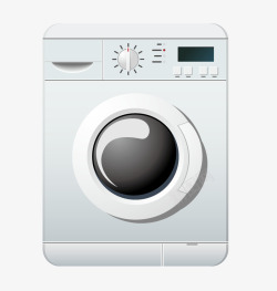 白色洗衣机素材
