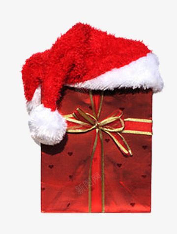 圣诞帽礼品盒png免抠素材_新图网 https://ixintu.com 圣诞帽 圣诞节 盒子 礼品