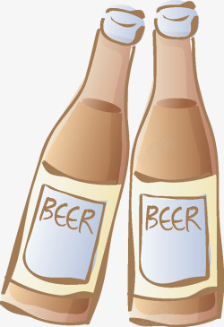 褐色啤酒两瓶啤酒高清图片