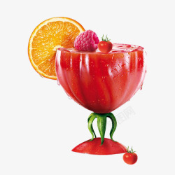 创意西红柿杯子素材