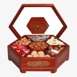 创意糖果盒免抠素材欧式创意实木糖果盒高清图片