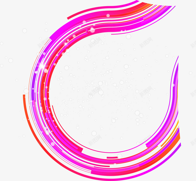 紫色抽象圆环曲线矢量图ai免抠素材_新图网 https://ixintu.com 圆环 抽象 曲线 紫色 矢量图