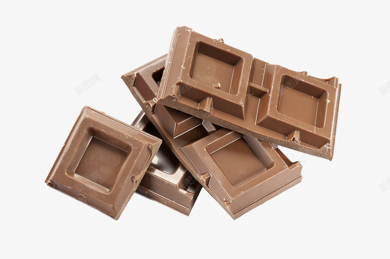 小块巧克力png免抠素材_新图网 https://ixintu.com 实物 巧克力 礼品 精美甜品 糖果 西点 饮食文化