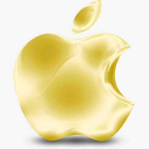 金苹果水果苹果图标png_新图网 https://ixintu.com Gold apple 苹果 金