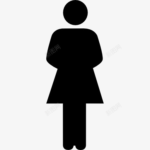 妇女剪影图标png_新图网 https://ixintu.com 个人 人的剪影 医疗 医疗图标 女人 女性 站