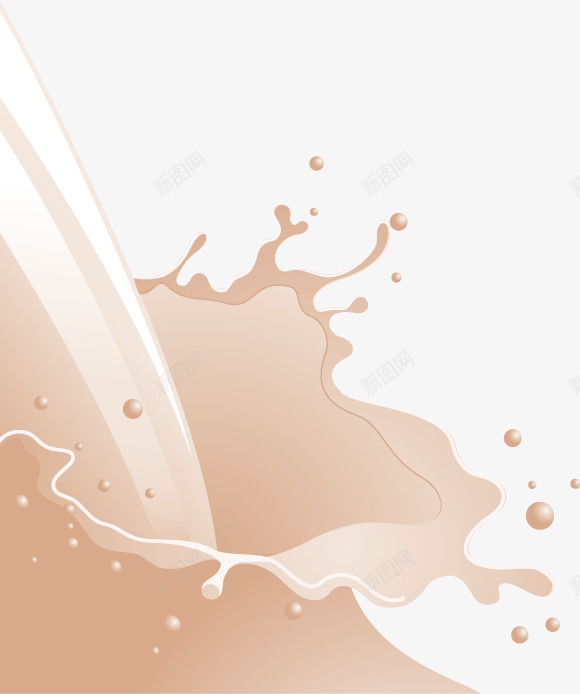 牛奶滴喷溅png免抠素材_新图网 https://ixintu.com 喷溅 滴 牛奶