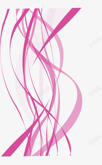 科技线条png免抠素材_新图网 https://ixintu.com 创意线条 科技曲线图 紫色 线条