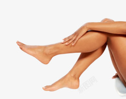 写真特写女性腿部特写侧面坐姿抬腿高清图片