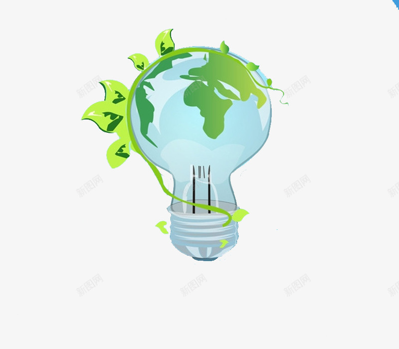 节约能源png免抠素材_新图网 https://ixintu.com 保护地球 绿色家园 美好生活 节约能源