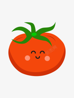 西红柿表情微笑的西红柿手绘图高清图片