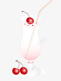 樱桃果汁饮料樱桃果汁饮料矢量图高清图片