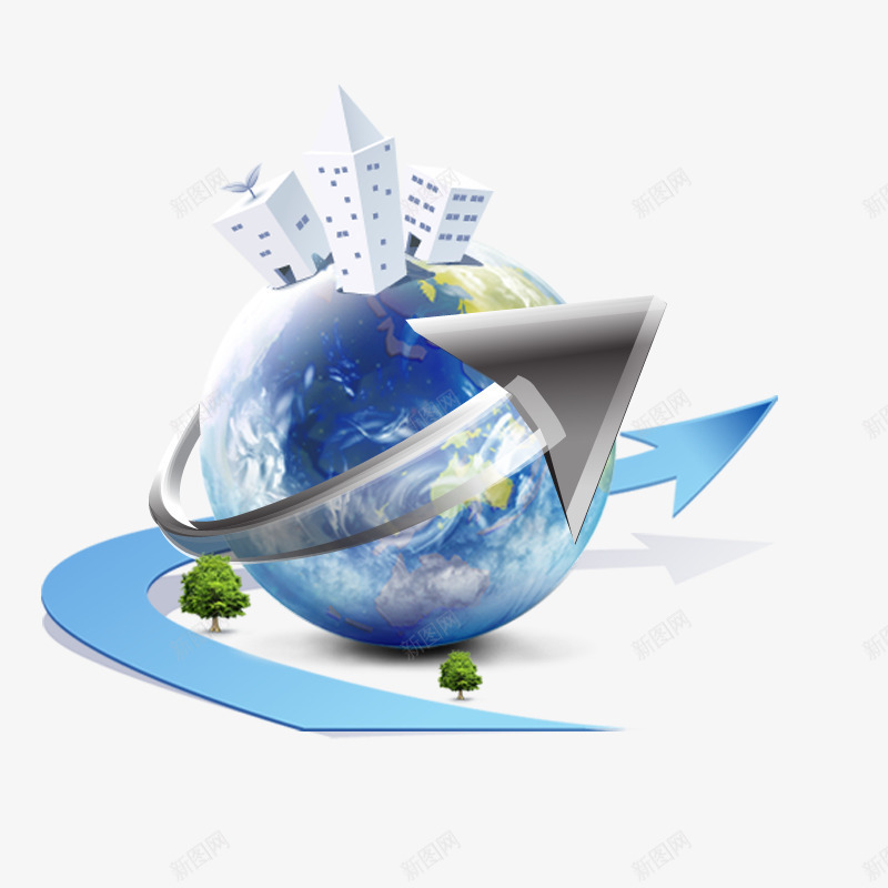 地球psd免抠素材_新图网 https://ixintu.com 互联网 商务 地球 环保 电子商务 资源