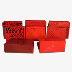 中国风礼品袋红色礼品袋高清图片