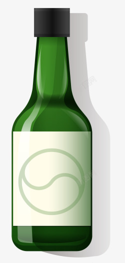一瓶啤酒瓶矢量图一瓶啤酒瓶矢量图高清图片