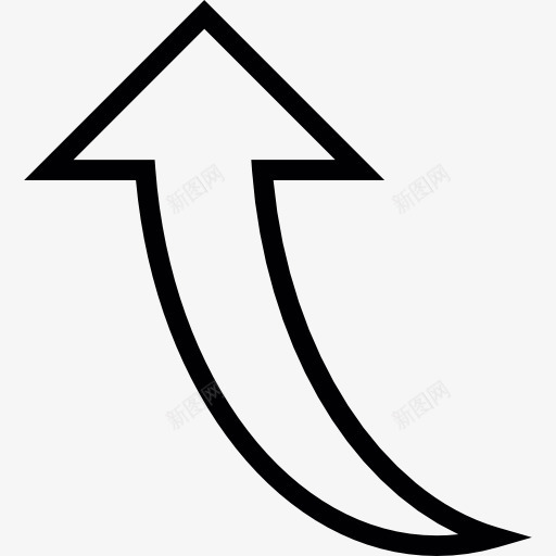 弯箭头指向图标png_新图网 https://ixintu.com 曲线 曲线上的箭头的箭 箭 箭箭箭