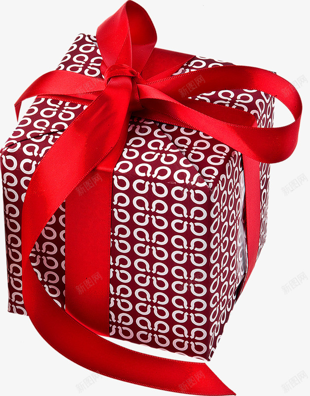 红色礼品袋png免抠素材_新图网 https://ixintu.com 好看 礼品盒 简单 红色