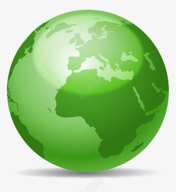 绿色环保地球图标图标
