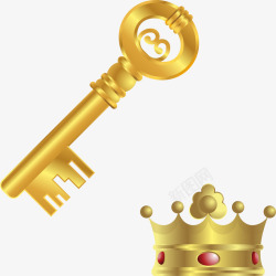 黄金钥匙皇冠素材