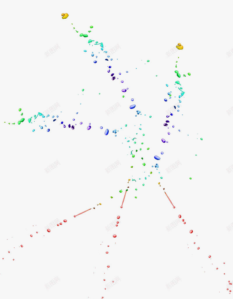 彩色喷溅颜料图png免抠素材_新图网 https://ixintu.com 喷溅 喷画 图案 彩色 透明背景 颜料