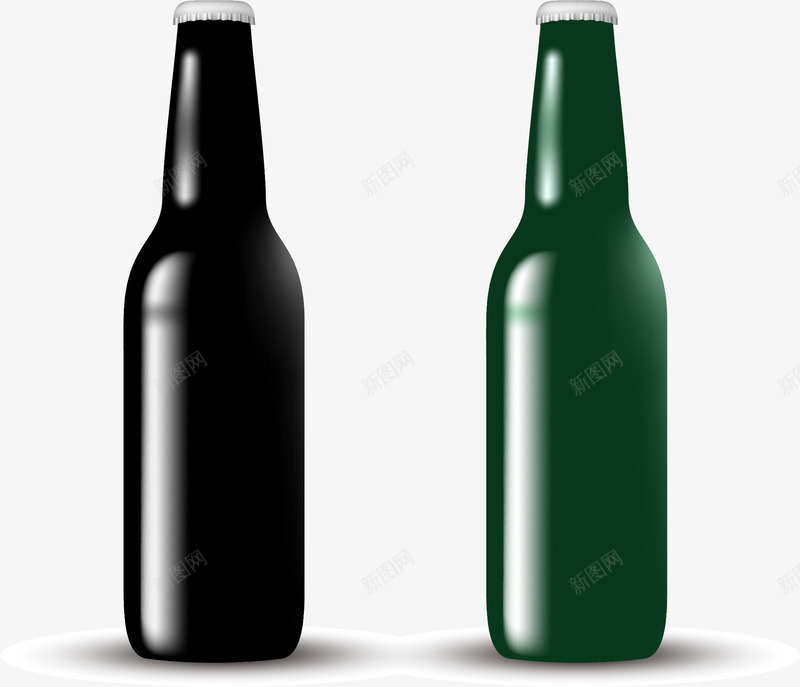 手绘啤酒瓶png免抠素材_新图网 https://ixintu.com 啤酒瓶 手绘 空瓶