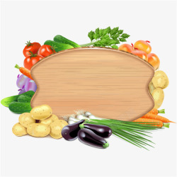 蔬菜和案板矢量图素材