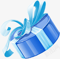 浅蓝色的礼品包装盒png免抠素材_新图网 https://ixintu.com 包装盒 浅蓝 礼品
