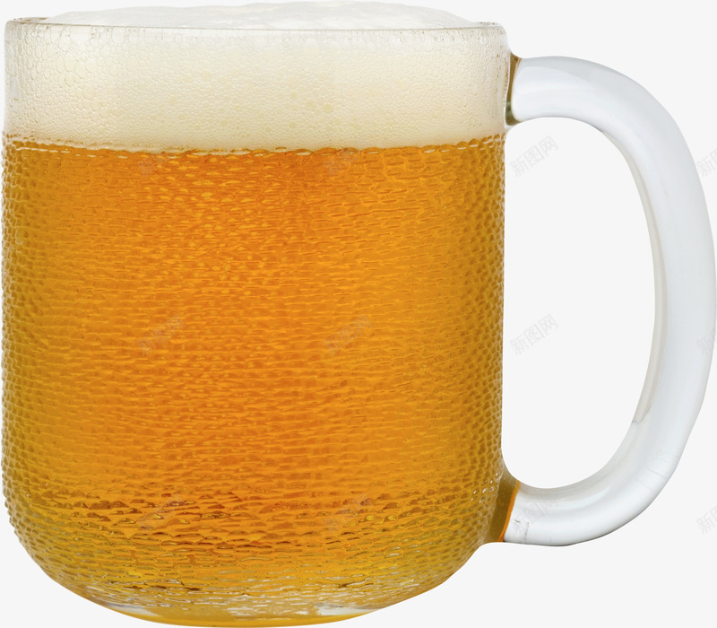 冷冻的啤酒png免抠素材_新图网 https://ixintu.com 冻饮 啤酒 啤酒杯 气泡 玻璃杯 看球赛