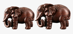 大象摆件紫檀木雕刻神象高清图片