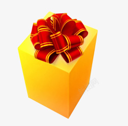 神秘礼品盒黄色礼品盒神秘新品送礼高清图片