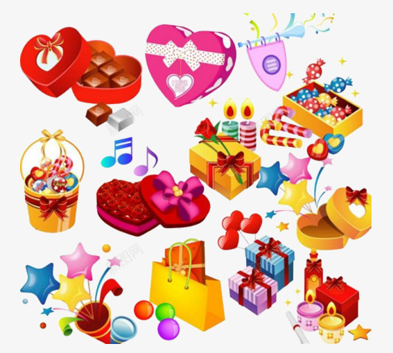 节日礼盒png免抠素材_新图网 https://ixintu.com 免扣素材 庆祝 情人节 礼品盒子