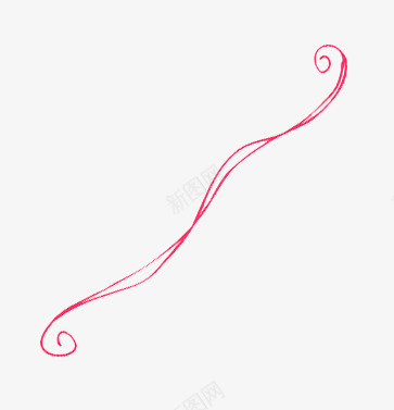 粉色曲线png免抠素材_新图网 https://ixintu.com 曲线 粉色 边框