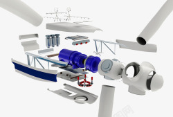 风扇机械拆解素材