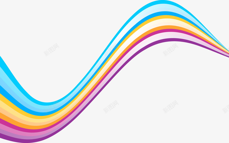 波浪彩色曲线图png免抠素材_新图网 https://ixintu.com 弯曲 弯曲线条 彩色 彩色线条 曲线 波动 波动曲线 线条 线条图