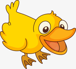 黄色小鸭子一对卡通黄色小鸭子高清图片