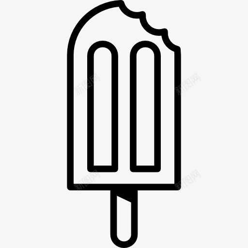 棒棒冰咬图标png_新图网 https://ixintu.com 冰淇淋 夏天 甜点 甜的 糖果 食品