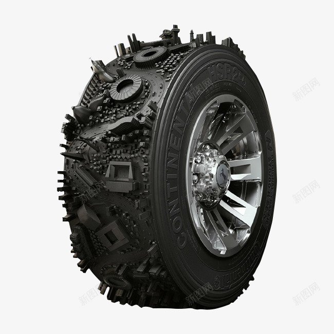 艺术车轮png免抠素材_新图网 https://ixintu.com 机械的车轮 艺术的 车轮 黑色的