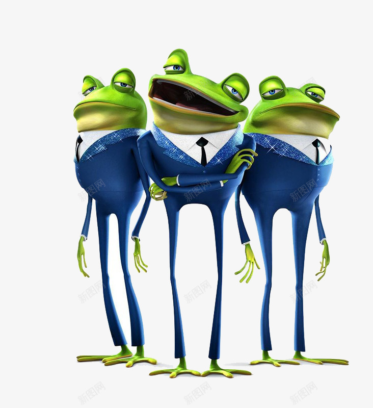 三只青蛙png免抠素材_新图网 https://ixintu.com 三只青蛙 卡通青蛙 穿衣服的青蛙 站立的青蛙