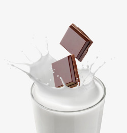 粉盒装巧克力手绘巧克力牛奶饮品高清图片